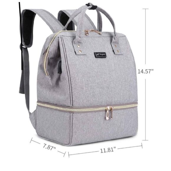 Gogoso Breast Pump Backpack - Insulated & Anti-Theft Cooler Bag For Breastfeedin - Picture 4 of 9